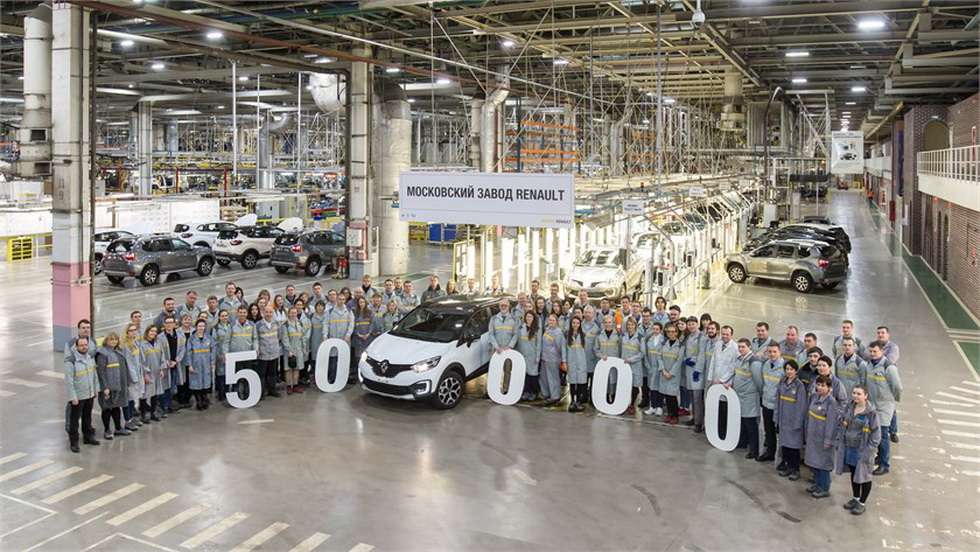 У Москві випустили 50-тисячний кросовер Renault Kaptur