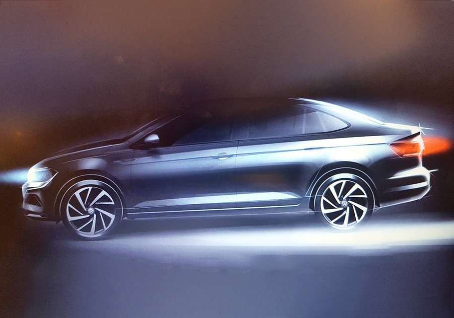 Опубліковано свіжий тизер нового седана Volkswagen Virtus 2018